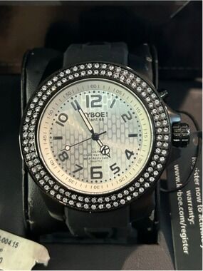 Women's Kyboe! Giant 48 Watch, One Size, Black and Silver